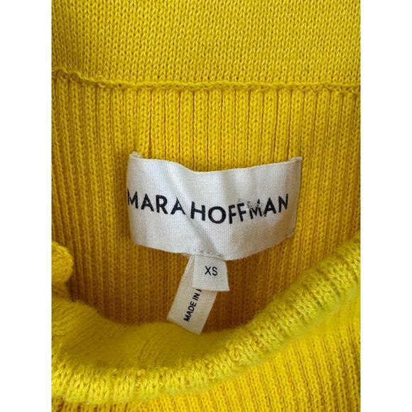 Mara‎ Hoffman Yellow Knit Alessia Midi Skirt - Picture 3 of 3